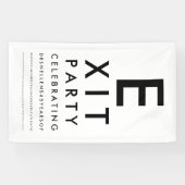 Optometrist Ophthalmologist Exit Retirement Party 横断幕 (横)