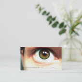 Optometrist.Ophthalmologist.Eyeの検査。アポイントメント 予約カード (スタンド正面)