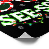 Optometrist Optician Christmas Tis The See-son Xma ポスター (角)