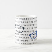 Optometrist Optician Eye Test Chart and Specs  コーヒーマグカップ (中央)