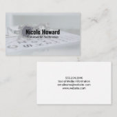 Optometrist | Phoropter | Eye Exam Chart 名刺 (正面/裏面)