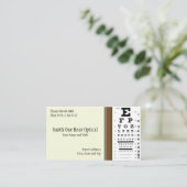 Optometrists名刺 名刺 (スタンド正面)