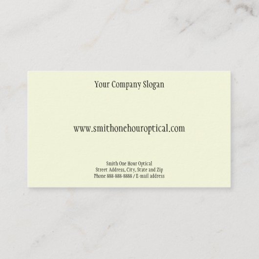 Optometrists名刺 名刺 (裏面)
