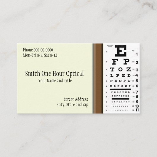 Optometrists名刺 名刺 (正面)