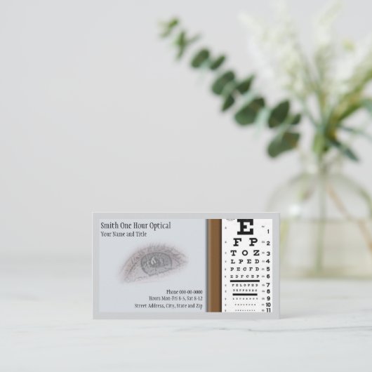 Optometrists Business Card 名刺 (スタンド正面)