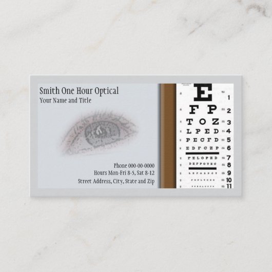 Optometrists Business Card 名刺 (正面)