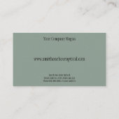 Optometrists Business Card 名刺 (裏面)