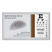 Optometrists Business Card Magnet マグネット名刺 (正面)