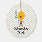 Optometryのひよこのオーナメント セラミックオーナメント (左)