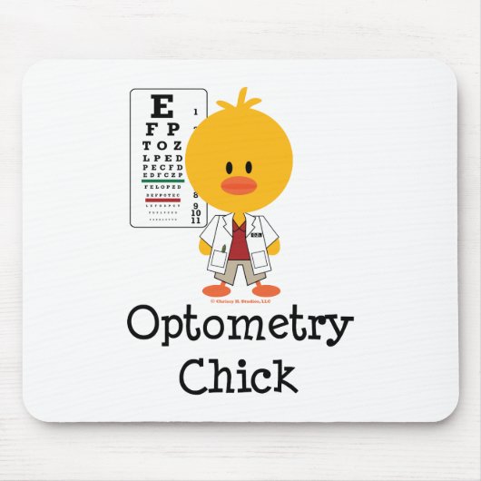 Optometryのひよこのマウスパッド マウスパッド (正面)