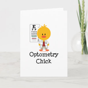 Optometryのひよこの挨拶状 カード