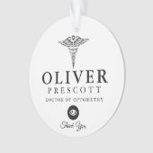 Optometryのプロフェッショナル|の仕事記念日のマーカー オーナメント (正面)