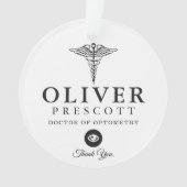 Optometryのプロフェッショナル|の仕事記念日のマーカー オーナメント (正面)