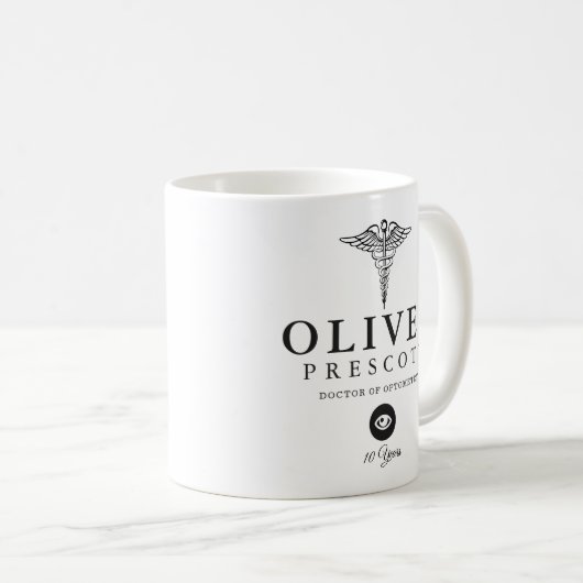 Optometryのプロフェッショナル|の仕事記念日のマーカー コーヒーマグカップ (正面右)