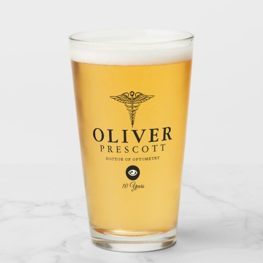 Optometryのプロフェッショナル|の仕事記念日のマーカー タンブラーグラス (ドリンク正面)