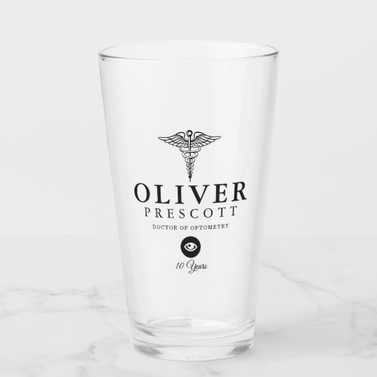 Optometryのプロフェッショナル|の仕事記念日のマーカー タンブラーグラス (正面)