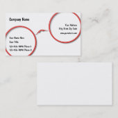 Optometryの接眼レンズフレームのデザイン 名刺 (正面/裏面)