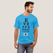 Optometryの目は見ます Tシャツ (正面フル)