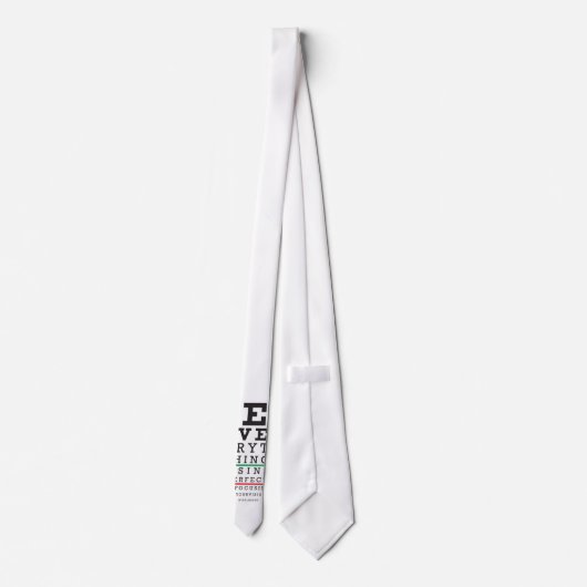 Optometryの視力検査表 ネクタイ (裏面)