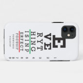 Optometryの視力検査表 Case-Mate iPhoneケース (裏面(横))