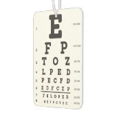 Optometry Eye Chart Air Freshener カーエアーフレッシュナー (左)