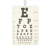 Optometry Eye Chart Air Freshener カーエアーフレッシュナー (裏面)