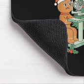 Optometry Gingerbread Christmas Optician Sight Squ マウスパッド (コーナー)