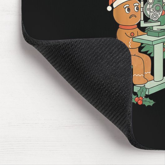 Optometry Gingerbread Christmas Optician Sight Squ マウスパッド (コーナー)