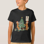 Optometry Gingerbread Christmas Optician Sight Squ Tシャツ (正面)
