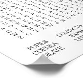 Optometry Officeをテーマにした単語検索ポスター ポスター (角)