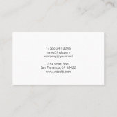 Optometry Stylized Eye Logo | Medical Doctor 名刺 (裏面)