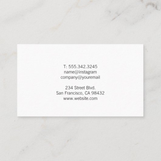 Optometry Stylized Eye Logo | Medical Doctor 名刺 (裏面)