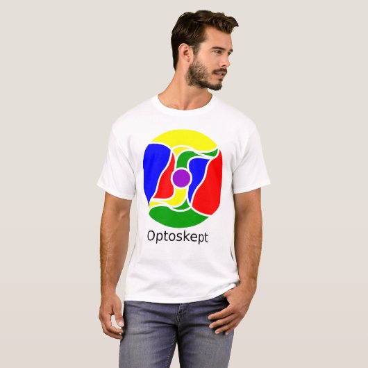 Optoskeptの曼荼羅のワイシャツ Tシャツ (正面フル)