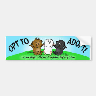 opttoadopt バンパーステッカー