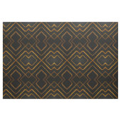 Opulent Deco Grid Full Liquid Gold Black Monochrom ファブリック (ファットクウォーター)