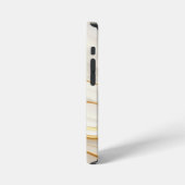 "Opulent Gold and Cream Marble Swirls" iPhoneケース (左側面)