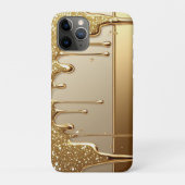 👑 Opulent Gold Dripping Sparkling Glitter ✨💛 Case-Mate iPhoneケース (裏)