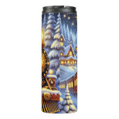 Opulent Red Gold Christmas Express タンブラー (裏面)