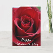 Opulent Red Mothers Day Card カード (正面)