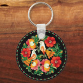 OPUSハンガリーの花と鳥 キーホルダー (正面)