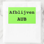 Opvallende koffer sticker met eigen tekst 長方形シール (バッグ)