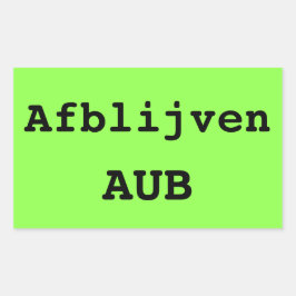 Opvallende koffer sticker met eigen tekst 長方形シール