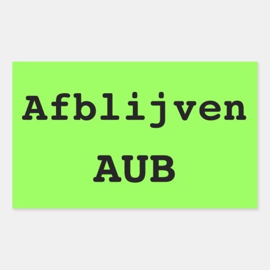 Opvallende koffer sticker met eigen tekst 長方形シール (正面)