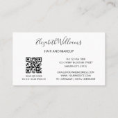 ORコードフローラさくらんぼ花紅白 名刺 (裏面)