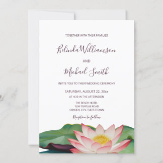 ORコード | Lotus 結婚 Flower's 招待状