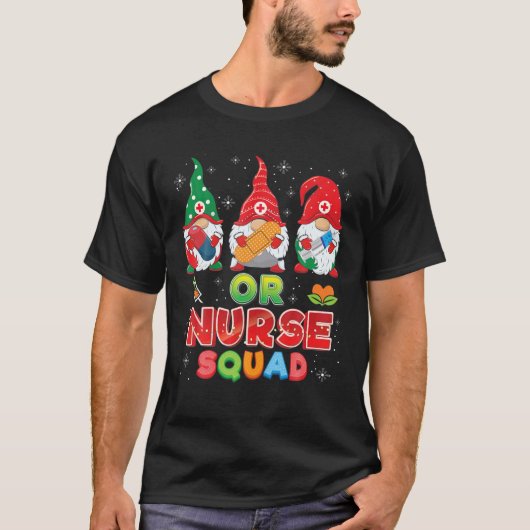 ORナース分隊クリスマス格言醜いセーター格言 Tシャツ (正面)