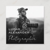 ORモダンコーミニマルド・ソーシャル・メディア・フォトグラファー スクエア名刺 (正面)