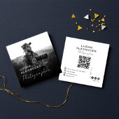 ORモダンコーミニマルド・ソーシャル・メディア・フォトグラファー スクエア名刺