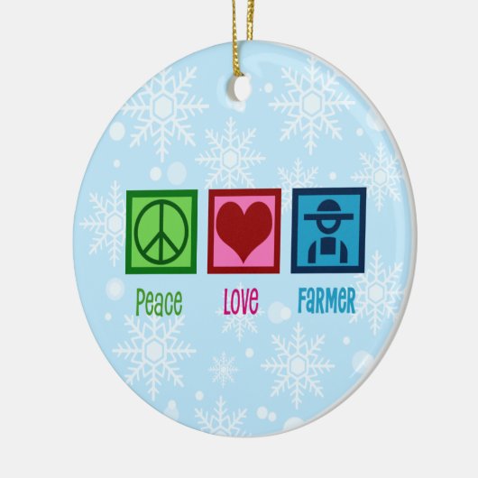 OR37 – 平和ラブ討論チームセラミックオーナメント農場 セラミックオーナメント (左)