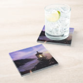 OR、オレゴンコースト、ヘセタ岬灯台オン ガラスコースター (アングル)